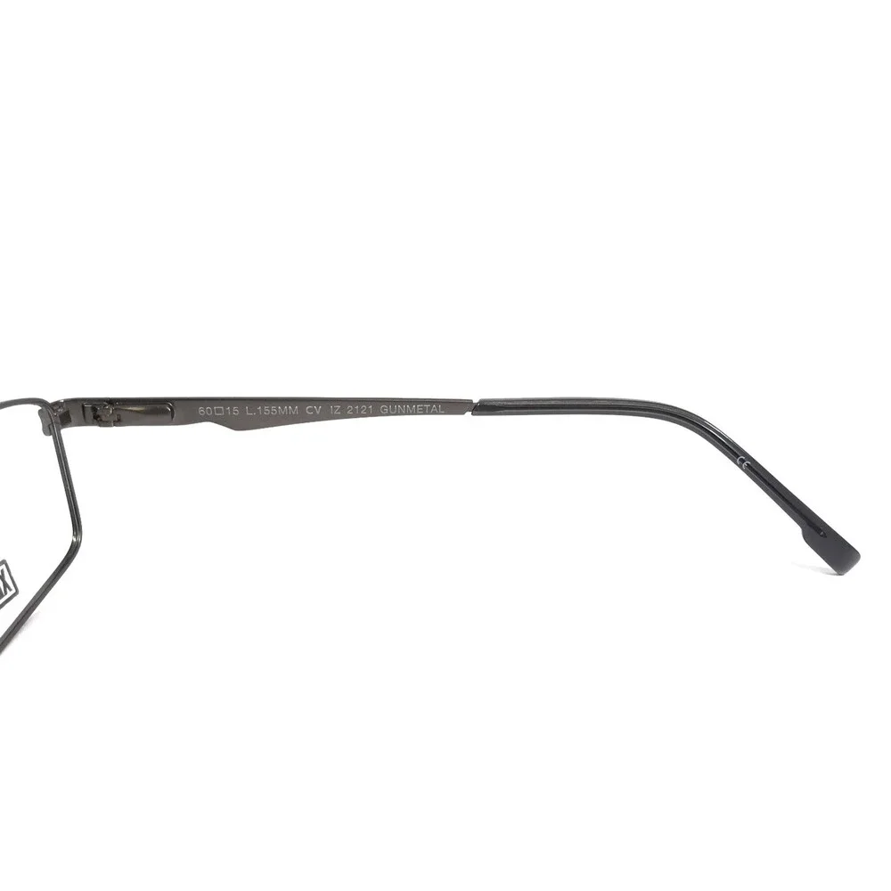 IZOD Eyeglasses Frames IZ 2121 GUNMETAL Gray Rectangle Wire Rim 60-15-155